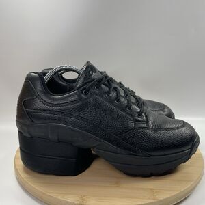 Z-Coil Legend Shoes Mens Size 9 Black Covered Coil Heel Comfort Boots Black